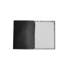 OUTLET - Porta menu in vera pelle rigenerata - formato 23,2x31,8 cm (A4) - colore nero - 2 buste