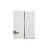 OUTLET - Menu Cover in real bonded leather - format 12,5x31,8 cm (CLUB) - color OSTRICH WHITE - 2 envelopes