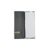 OUTLET - Menu Cover in real bonded leather - format 12,5x31,8 cm (CLUB) - color BLACK - 2 envelopes