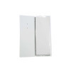 OUTLET - Menu Cover in real bonded leather - format 12,5x31,8 cm (CLUB) - color kroko WHITE - 2 envelopes