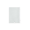 OUTLET - Porta menu in vera pelle rigenerata - formato 16,5x23,1 cm (GOLFO) - colore BIANCO STRUZZO - 2 buste