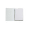 OUTLET - Menu Cover in real bonded leather - format 16,5x23,1 cm (GOLFO) - color OSTRICH WHITE - 2 envelopes