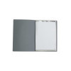 OUTLET - Porta menu in vera pelle rigenerata - formato 16,5x23,1 cm (GOLFO) - colore grigio - 2 buste