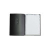 OUTLET - Porta menu in vera pelle rigenerata - formato 16,5x23,1 cm (GOLFO) - colore nero - 2 buste