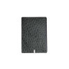 OUTLET - Menu Cover in real bonded leather - format 16,5x23,1 cm (GOLFO) - color OSTRICH BLACK - 2 envelopes