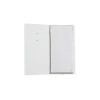 OUTLET - Menu Cover in real bonded leather - format 12,5x24,1 cm (POPIS) - color kroko WHITE - 2 envelopes