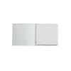 OUTLET - Menu Cover in real bonded leather - format 23x23,1 cm (QUADRATO) - color kroko WHITE - 2 envelopes