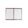 OUTLET - Menu Cover in PVC heat sealed - format GOLFO - color BURGUNDY - 4+2 envelopes - printed vini