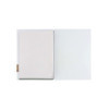 menu holder 23,2x31,8 cm (A4) PATCH label "personalized" (min. 18 pcs) 2 envelopes (4 sides) elastic FASHION WHITE OSTRICH