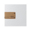 menu holder 23,2x31,8 cm (A4) PATCH label "personalized" (min. 18 pcs) 2 envelopes (4 sides) elastic FASHION WHITE OSTRICH