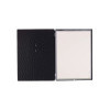 Porta Menu 23,2x31,8 cm (A4) etichetta METAL STANDARD "menu" 2 buste (4 facciate) elastico nero FASHION NERO STRUZZO