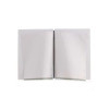 menu holder 16,5x23,1 cm (GOLFO) "personalized" METAL label (min. 18 pcs) 2 envelopes (4 sides) elastic FASHION WHITE OSTRICH