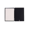 menu holder 16,5x23,1 cm (GOLFO) "personalized" METAL label (min. 18 pcs) 2 envelopes (4 sides) elastic FASHION BLACK KROKO