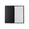 Porta Menu 17,4x31,8 cm (4RE) etichetta METAL STANDARD "menu" 2 buste (4 facciate) elastico nero FASHION NERO STRUZZO