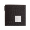 Porta Menu 17,4x31,8 cm (4RE) etichetta METAL STANDARD "menu" 2 buste (4 facciate) elastico nero FASHION MARRONE COCCODRILLO