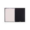 menu holder 23,2x31,8 cm (A4) "personalized" METAL label (min. 18 pcs) 2 envelopes (4 sides) elastic FASHION BLACK KROKO