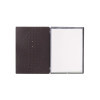 menu holder 23,2x31,8 cm (A4) "menu" METAL label 2 envelopes (4 sides) elastic FASHION BROWN CROCODILE