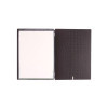 Porta Menu 23,2x31,8 cm (A4) etichetta METAL STANDARD "menu" 2 buste (4 facciate) elastico nero FASHION MARRONE COCCODRILLO