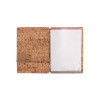menu holder 16,5x23,1 cm (GOLFO) PATCH label "personalized" (min. 18 pcs) 2 envelopes (4 sides) elastic CORK NATURAL th. 1.4