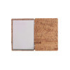 menu holder 16,5x23,1 cm (GOLFO) PATCH label "personalized" (min. 18 pcs) 2 envelopes (4 sides) elastic CORK NATURAL th. 1.4
