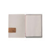 menu holder 16,5x23,1 cm (GOLFO) PATCH label "personalized" (min. 18 pcs) 2 envelopes (4 sides) elastic JUTE ICE