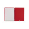menu holder 23,2x31,8 cm (A4) "personalized" METAL label (min. 18 pcs) 2 envelopes (4 sides) elastic JUTE BICOLOR