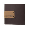 menu holder 17,4x31,8 cm (4RE) PATCH label "personalized" (min. 18 pcs) 2 envelopes (4 sides) elastic JUTE BROWN